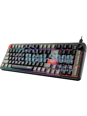 Клавиатура MSI GK110 черный/серый USB for gamer LED (S11-04RU258-HH9)