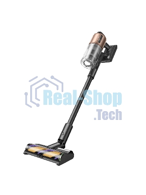 Пылесос вертикальный Dreame Cordless Vacuum Cleaner Z20AquaCycle Station черный/золотистый, питание от аккумулятора, 250 Вт, уборка влажная/сухая, пылесборник 0.6 л