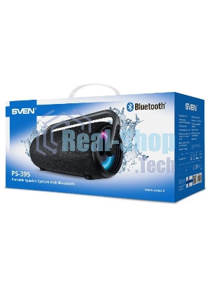 Колонка SVEN АС PS-395, черный (80 Вт, Waterproof (IPx5), TWS, Bluetooth, USB, 4800мА*ч)