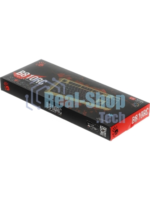 Клавиатура проводная A4Tech Bloody B810RC Punk USB желтый/черный