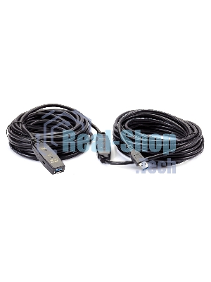 Кабель-адаптер USB3.0-repeater, удлинительный активный Am-->Af 15м QUST/qust