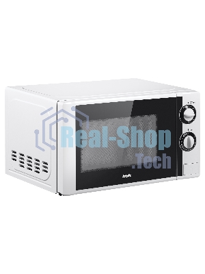 Микроволновая печь BBK 20MWS-704M/W белый, 20 л, 700 Вт, переключатели - поворотный механизм