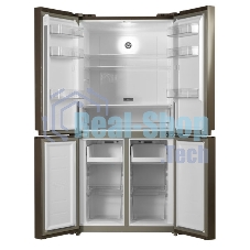 Холодильник Centek CT-1756 Beige Glass Total NF бежевый двухкамерный 289/153л морозилка сбоку, No Frost