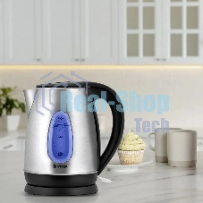 Чайник электрический Vitek VT-7039, 2200 Вт, серебристый и черный