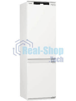 Встраиваемый холодильник Gorenje NRKI517141 белый двухкамерный 175/68 л морозилка снизу, No Frost