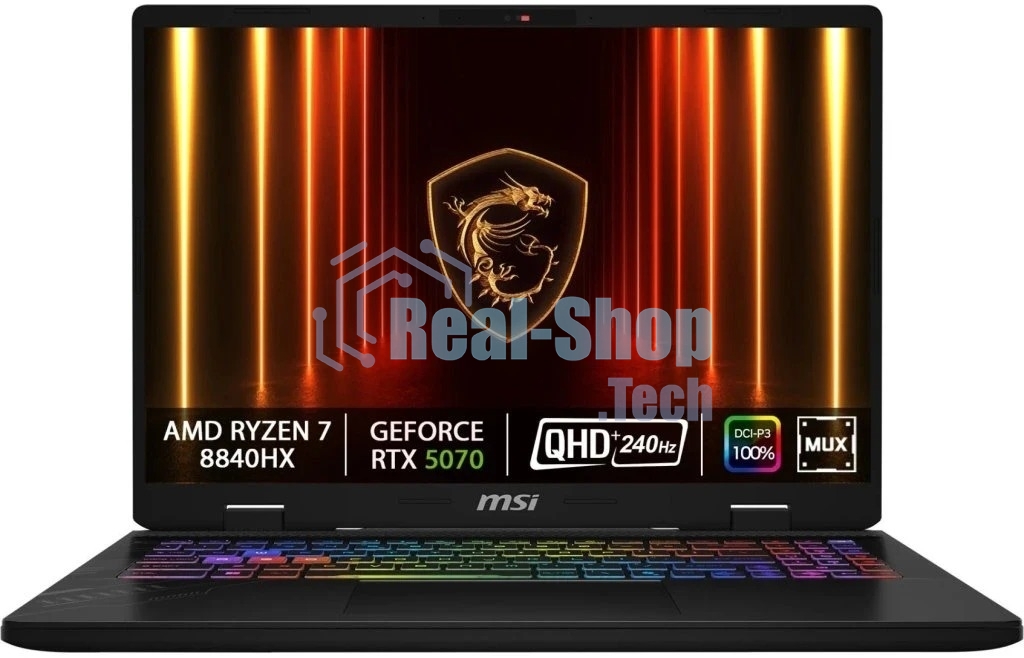 Ноутбук MSI Crosshair A16 HX D8WGKG-078XRU AMD Ryzen 7 8840HX/32Gb/SSD 1Tb/RTX 5070 8Gb/16