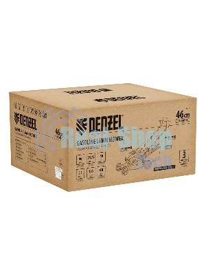 Газонокосилка бензиновая Denzel GLD-460-K, 3,5 л.с.