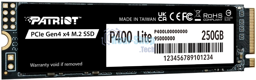 Накопитель SSD M.2 2280 PCIE 250Gb P400 Lite PATRIOT P400LP250GM28H
