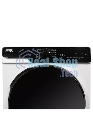 Сушильная машина Delonghi DTD 8105 Н FABIO белый, 8 кг, сушка - конденсационная, программ - 15, 59.6 x 84.5 x 56.5 см