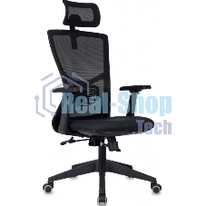 Кресло руководителя Бюрократ MC-811-H черный Elastic-102 крестов. пластик