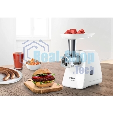 Мясорубка электрическая Bosch MFW2517W 1500 Вт, 1.7 кг/мин, белый