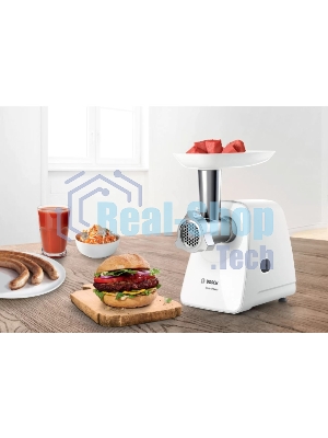 Мясорубка электрическая Bosch MFW2517W 1500 Вт, 1.7 кг/мин, белый