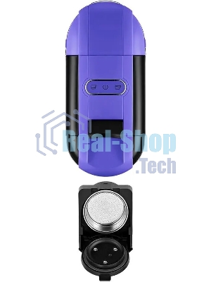Кофемашина Kitfort КТ-7105-1 1450Вт черный/фиолетовый