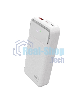 Портативный аккумулятор MORE CHOICE (4620202552785) PB29-20 20000mAh 1USB+2Type-C 3.0A 22.5W+PD20W+QC3.0, белый