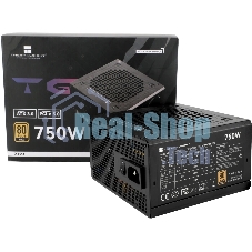 Блок питания Thermalright, 750W 80+ Gold (ATX, 3.0, PCIe 5.0, Non-modular, 1x24(20+4)pin, 1xCPU 8(4+4)pin, 2xPCIe*2 8(6+2)pin, 5xSATA3, 1x12+4pin (12VHPWR PCIe 5.0 12+4pin 600mm), 3xMOLEX4pin, Active, 120x120мм, 150x140x86mm, APFC, black)