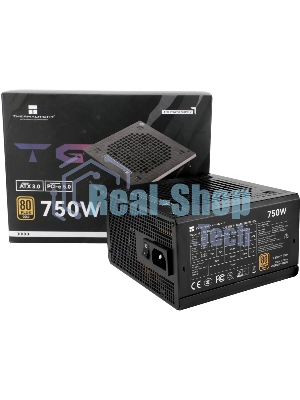 Блок питания Thermalright, 750W 80+ Gold (ATX, 3.0, PCIe 5.0, Non-modular, 1x24(20+4)pin, 1xCPU 8(4+4)pin, 2xPCIe*2 8(6+2)pin, 5xSATA3, 1x12+4pin (12VHPWR PCIe 5.0 12+4pin 600mm), 3xMOLEX4pin, Active, 120x120мм, 150x140x86mm, APFC, black)