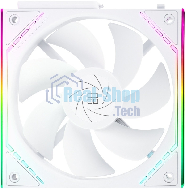 Кулер для корпуса Thermalright TL-M12QRW Reverse (124x120x25mm, 4-pin PWM, ARGB, 47.6CFM, 23.2dBA, 1500RPM, White)