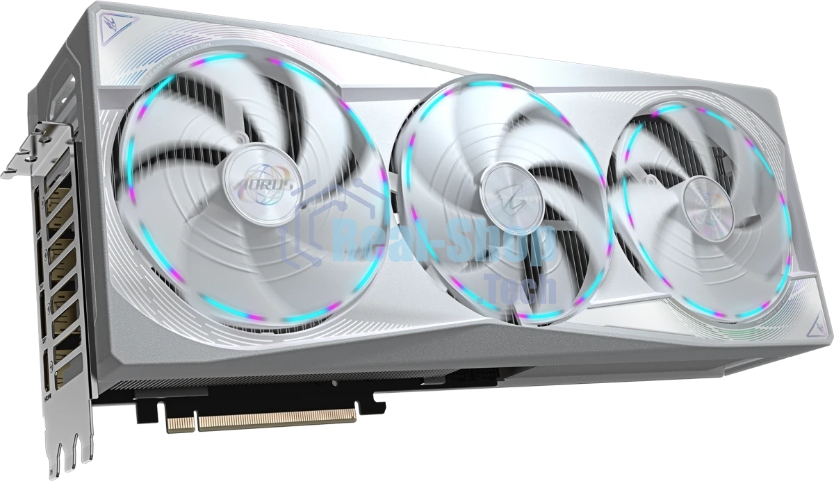 Видеокарта Gigabyte PCI-E 5.0 GV-N5080AORUSM ICE-16GD 1.0 NVIDIA GeForce RTX 5080 16Gb 256bit GDDR7 2617/30000 HDMIx1 DPx3 HDCP Ret