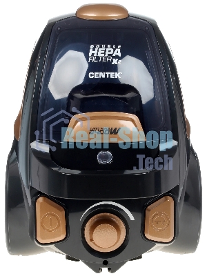 Пылесос Centek CT-2534 черный/бронзовый, 450/2400 Вт, уборка сухая, пылесборник контейнер 2 л