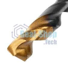 Сверло по металлу Denzel 12 мм, HSS-Tin, Golden Tip, 6 шт.