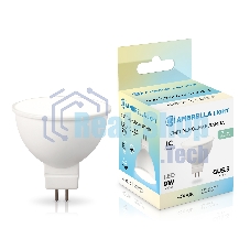 Лампа светодиодная	Ambrella light 160904 LED MR16 9W IC GU5.3 4000K 175-265V