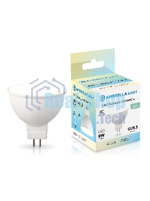 Лампа светодиодная	Ambrella light 160904 LED MR16 9W IC GU5.3 4000K 175-265V