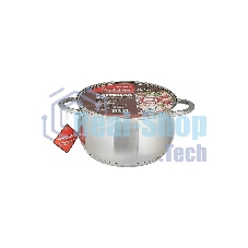 Кастрюля WEBBER BE-355/2 6,5 л, 24 см, из нержавеющей стали со стеклянной крышкой