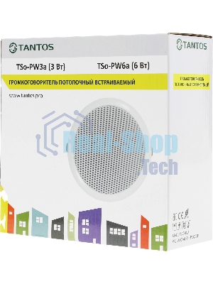 Громкоговоритель Tantos TSo-PW6a потолочный 6Вт белый