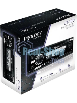 Автомагнитола Prology GT-150, 1 DIN, Bluetooth, USB Type-A, AUX, пульт ДУ