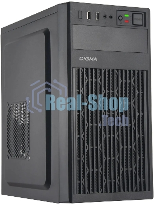 Компьютерный корпус Digma DCC-MN302 черный без БП mATX 1x80мм 2x120мм 1xUSB2.0 1xUSB3.0 audio