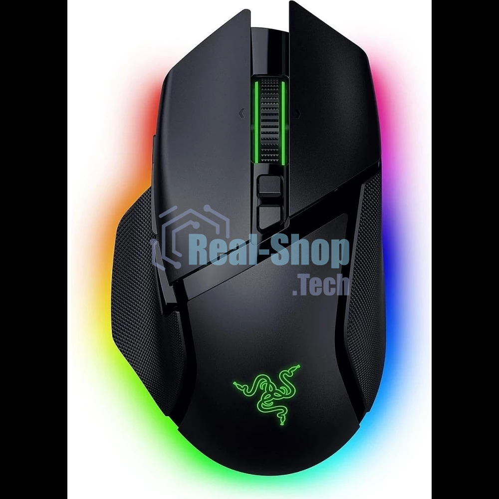 Мышь беспроводная/проводная Razer Basilisk V3 Pro 35K черный, 35000 dpi, радиоканал, Bluetooth, USB, кнопки - 11
