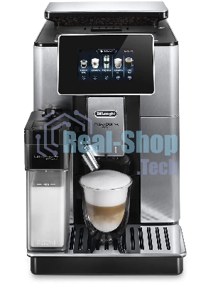 Кофемашина автоматическая DeLonghi ECAM610.75.MB черный/серебристый, исп. кофе - молотый/зерновой, 2.2 л, 1450 Вт, 19 Бар