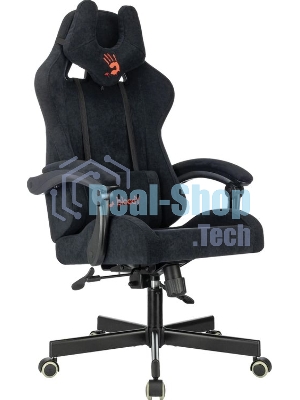 Кресло A4Tech Bloody GC-560 черный, ткань, 150 кг, подголовник, регулируемые подлокотники, механизм качания
