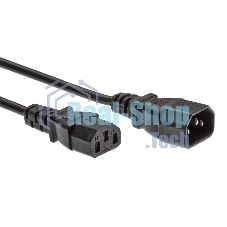 Кабель UPS to устройство 220V (IEC-320-C13/C14) 3м, 3G 0,75мм медь, Telecom