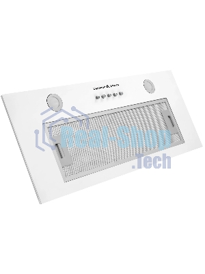 Вытяжка встраиваемая Zigmund & Shtain K 018.5 W белый, 50 см, 660 куб. м/ч, 58.6 дБ