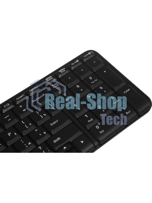 Комплект клавиатура+мышь Logitech MK220 беспроводной, USB, 1000 DPI, чёрный