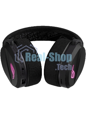 Гарнитура ASUS A501 ROG чёрный, беспроводная, Bluetooth, подсветка