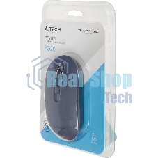 Мышь беспроводная A4Tech Fstyler FG20 пепельный/синий, 2000 dpi, радиоканал, USB, кнопки - 4
