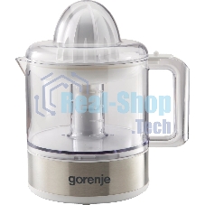 Соковыжималка Gorenje CJ30E белый/серебристый, цитрусовая, 30 Вт, 800 мл, механическое