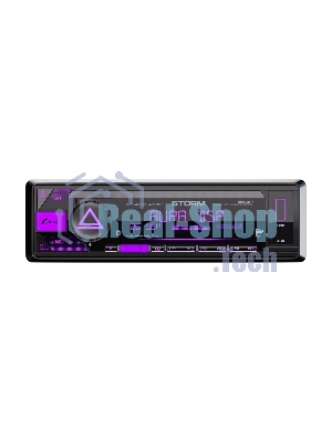 Автомагнитола AURA STORM-866DSP, 1 DIN, Bluetooth, USB Type-A, AUX, пульт ДУ