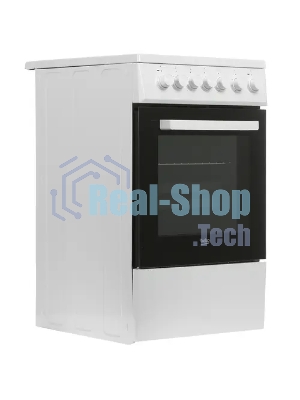 Плита электрическая Beko FSE57110GW белый, конфорок 4 шт, духовка 55 л, гриль, 50 см x 85 см x 60 см