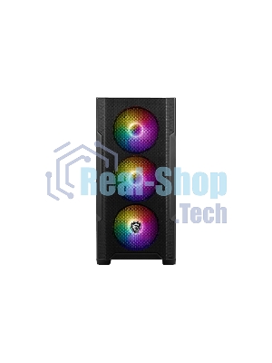 Компьютерный корпус MSI MAG FORGE M100A, Mini-Tower, черный 4x120мм