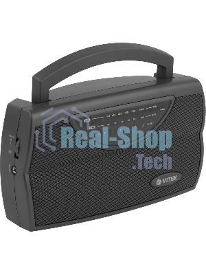 Радиоприемник Vitek VT-3591 (GY) LED индикатор Телескопическая антенна Тип батареек	UM-1