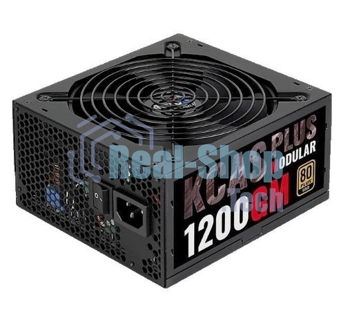 Блок питания Aerocool/Formula 1200W Retail KCAS PLUS 1200GM, 80 PLUS Gold, ATX v2.4, модульный, fan 14cm, 8x PCI-E [6+2-Pin], 10x SATA, 6x MOLEX