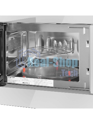 Микроволновая печь встраиваемая Maunfeld JBMO820GW01 белый, 20 л, 1080 Вт, переключатели - сенсор/поворотный механизм