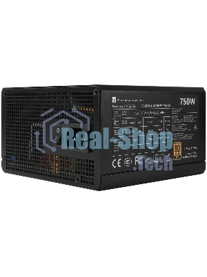 Блок питания Thermalright, 750W 80+ Gold (ATX, 3.0, PCIe 5.0, Non-modular, 1x24(20+4)pin, 1xCPU 8(4+4)pin, 2xPCIe*2 8(6+2)pin, 5xSATA3, 1x12+4pin (12VHPWR PCIe 5.0 12+4pin 600mm), 3xMOLEX4pin, Active, 120x120мм, 150x140x86mm, APFC, black)
