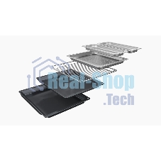 Духовой шкаф Bosch HSG7361B1 Home Connect!! Serie 8, черный, 21 режим + комбинированные режимы, функция приготовление на пару 100%, 4-слойное остекление, 3 цветных текстовых TFT-дисплея 2,5