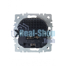 Розетка 1-местная IEK BRITE РЮш10-2-БрЧ (BR-R14-16-U21-D31-K02) с заземлением, с защитными шторками, 16А, с USB A+A 5В 3,1А, черный
