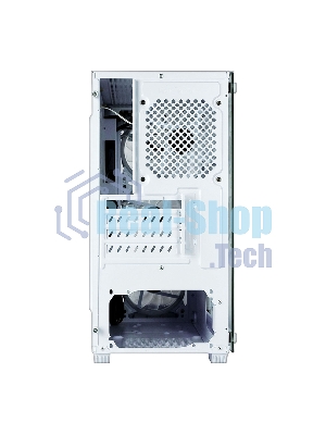 Корпус Ginzzu CL640 mATX FAN 4*12FRGb передняя панель Сетка Белый
