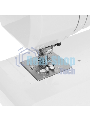 Швейная машина Janome MX 77 белый, электромеханическая, вертикальный качающийся, 15 операций, петля полуавтомат